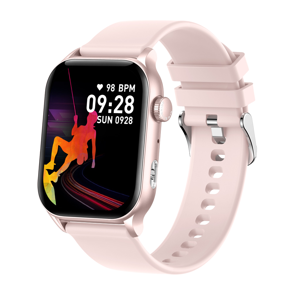 Chytré hodinky COLMI P78 1,96" pro venkovní sporty a fitness, 3ATM, vodotěsné, růžové
